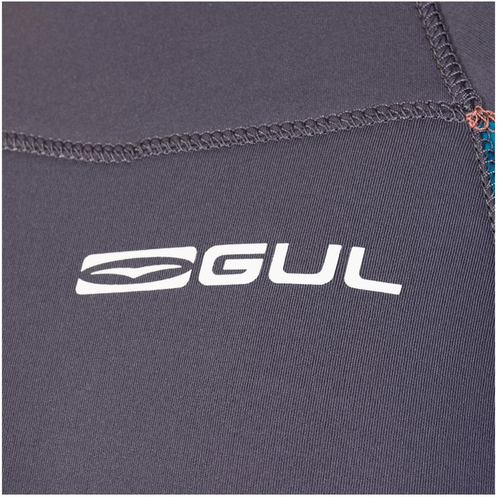 2024 Gul Dames Response 5/3mm Gbs Rug Ritssluiting Wetsuit RE1229-C1 - Grey / Marbel